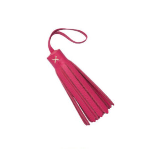 S&S - Toscana Leather key tassle - Fuchsia