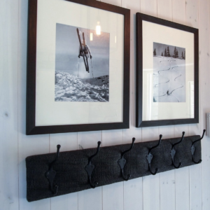 Riis - Knaggrekke 60cm, 3doble - Sort lin