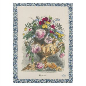 JD - Flower Vase pledd - Parchment