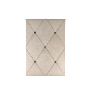 Riis - Oppslagstavle 40x60cm - Natural, hamp, stålgrå