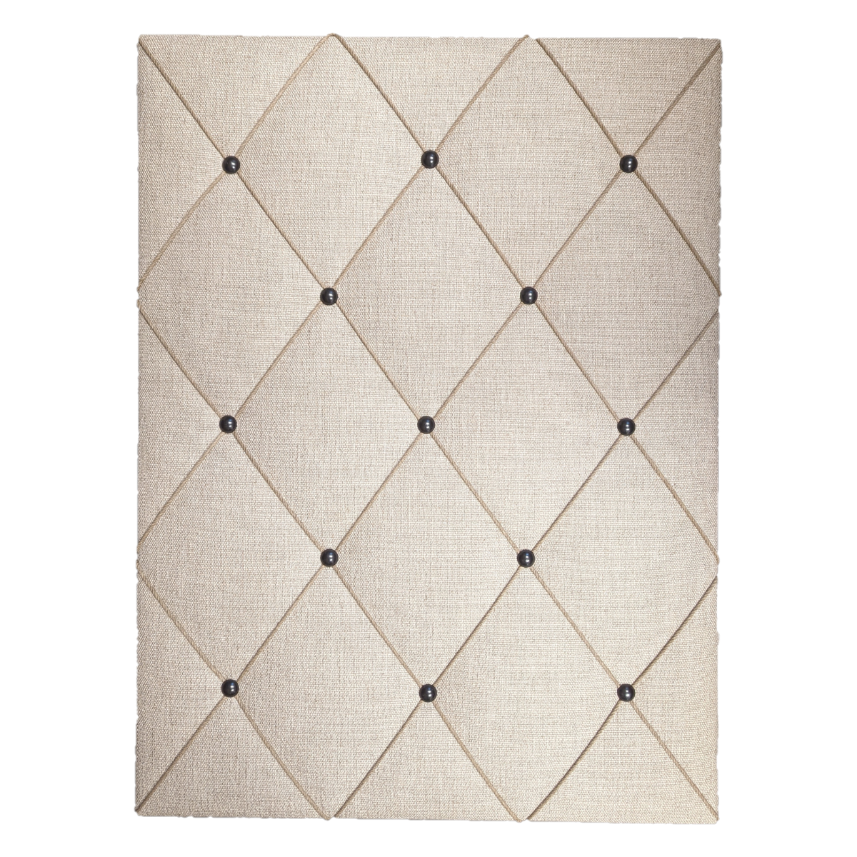 Riis - Oppslagstavle 57x77cm - Natural, hamp, stålgrå