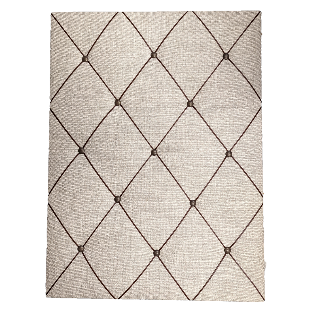 Riis - Oppslagstavle 57x77cm - Natural, brunt skinn, rust