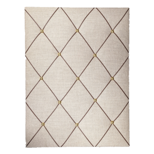 Riis - Oppslagstavle 57x77cm - Natural, brunt skinn, forgylt