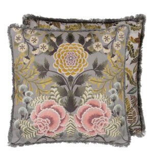 DG - Brocart Decoratif Embroidered pute - Sepia