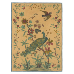 JD - Peacock Toile Pledd - Sepia