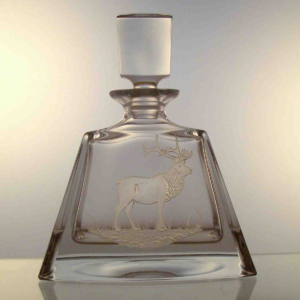 Fancy - Crystal Decanter "Reindeer" Low