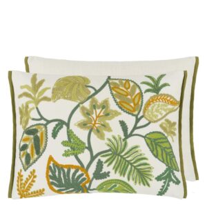 DG - Foglia Decorativa Embroidered pute - Moss