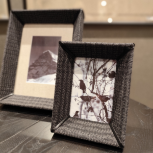 Riis - Stofftrukket ramme - Grå