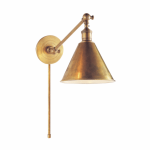 VC - Boston Functional Single Arm Library Light - Brass