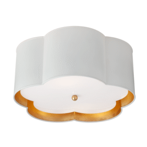 VC - Bryce Medium Flush Mount in Plaster White