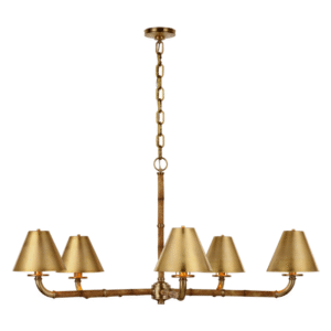 RL - Dalfern Large Chandelier -  Waxed Bamboo